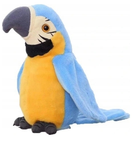 TALKING PARROT INTERACTIVE REPEATS DANCE SAYS MOCKINGBIRD PLUSH TOY b Brand Leopard