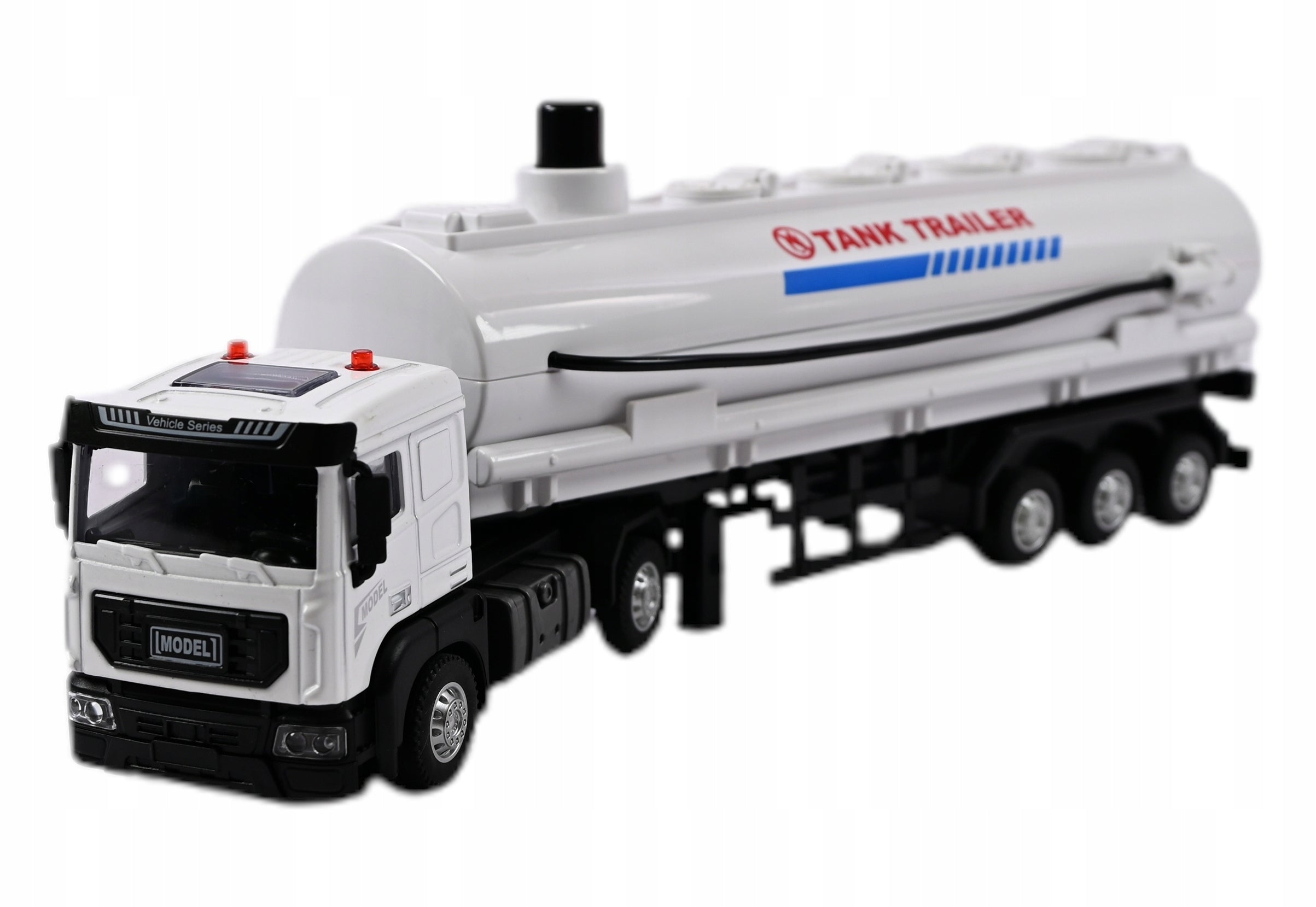 TANKER WHITE TRUCK FUEL CAR AUTO LIGHT SOUND Packaging status original