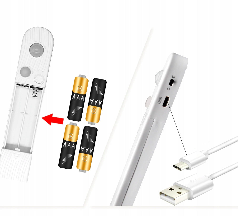 TAPE LED FURNITURE CABINETS MOTION SENSOR USB BATTERIES 1m Brand Led