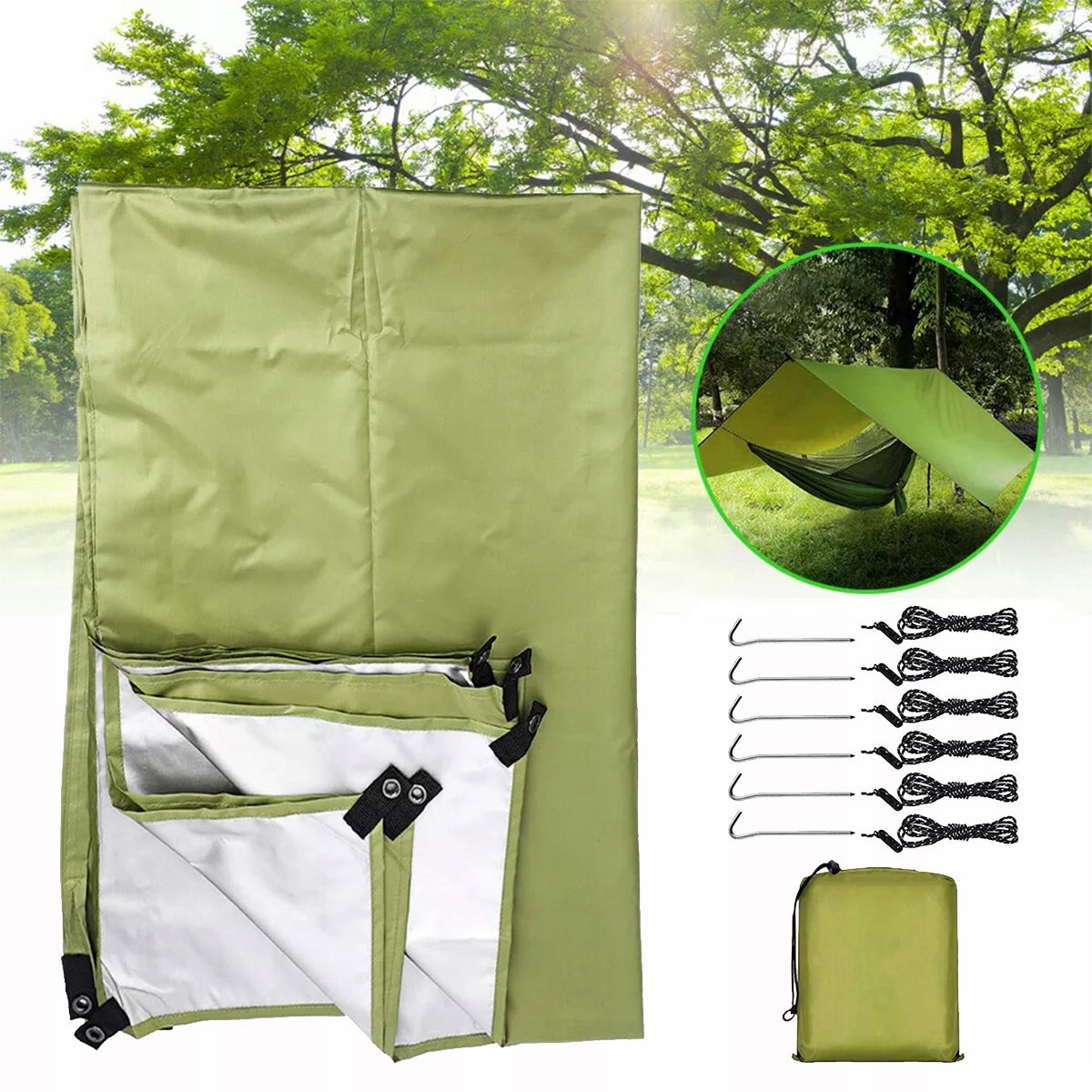 TARP Camping Plate Survival Tarpaulin Protective 3x3 m Survival Strong