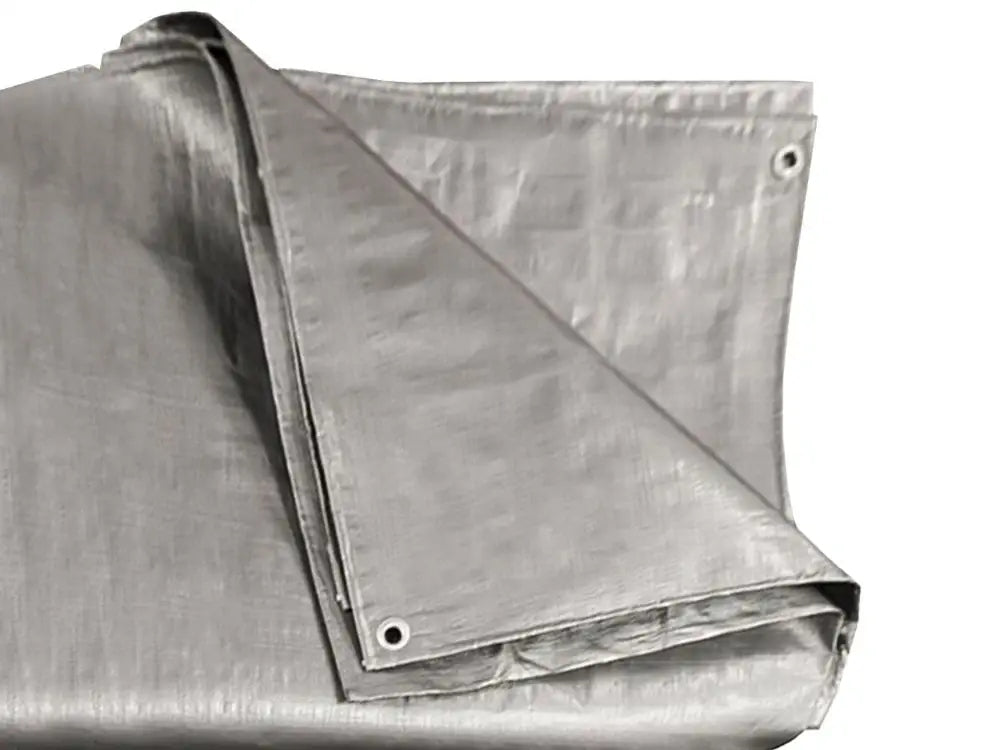 TARPAULIN silver 4x5m super strong 160g/m2 waterproof frost resistant