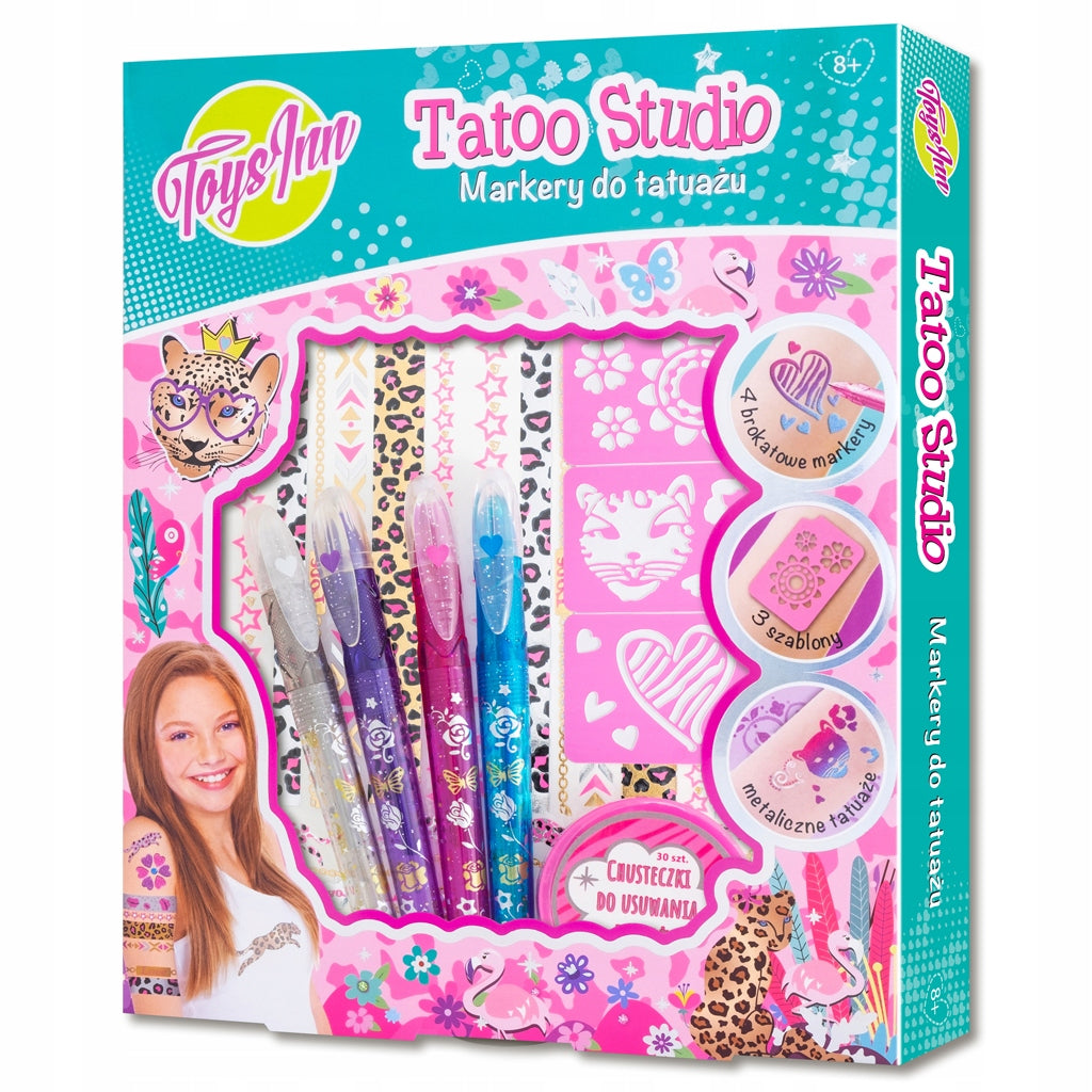 TATTOO STUDIO LEOPARD TATTOO stencils markers