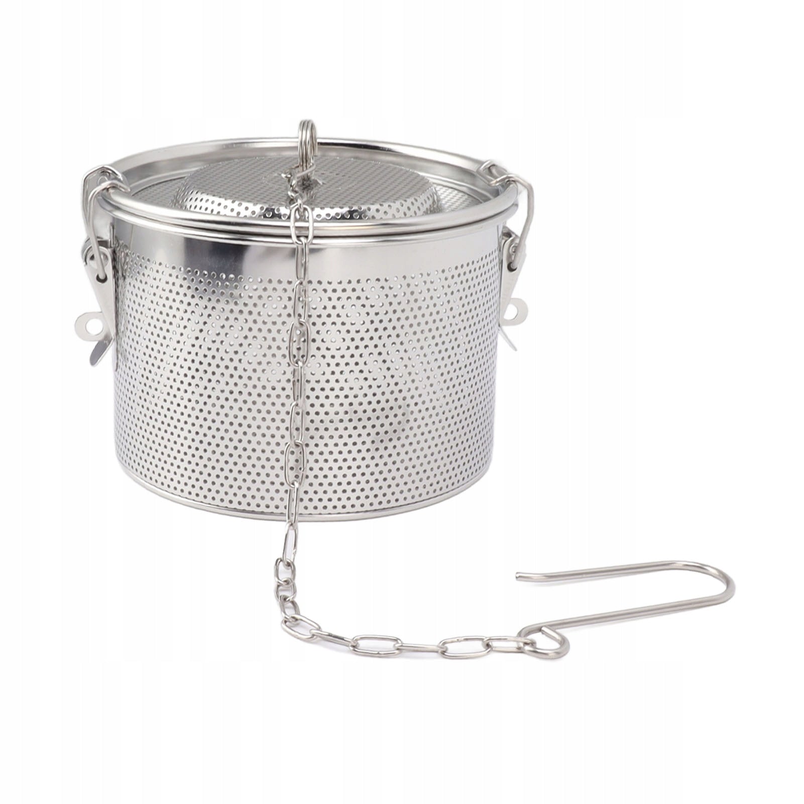 TEA AND SPICE STRAINER STAINLESS STEEL WITH HOOK DIAMETER 14CM