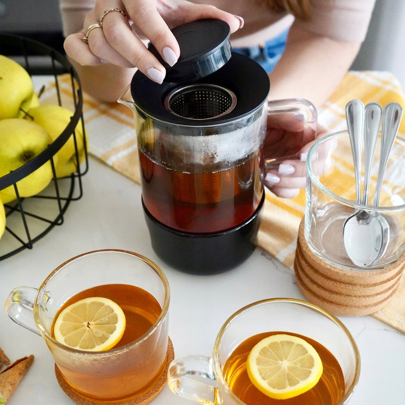TEA JUG BREWER and HERB WARMER Konighoffer Bonito 1 l Brand Konighoffer