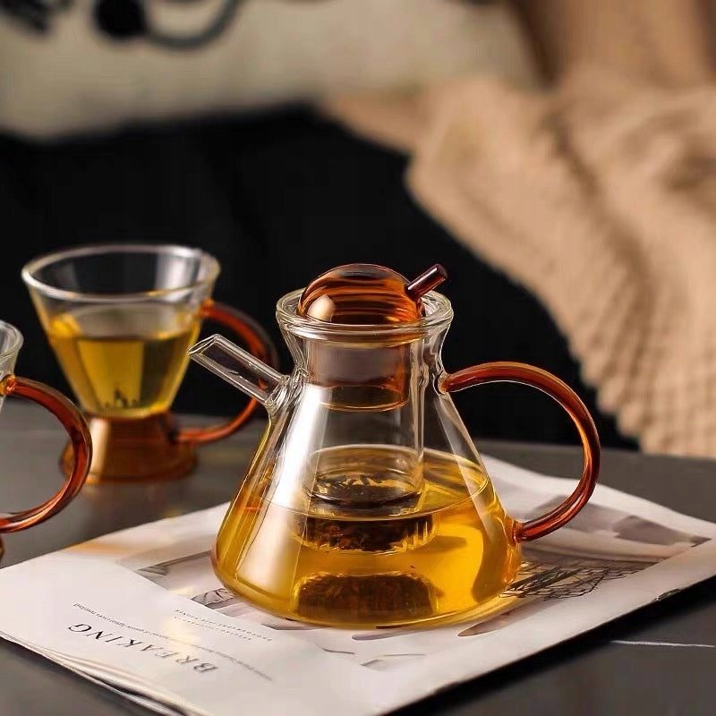 TEA POT HERB INFUSER GLASS TEAPOT WITH INFUSER 500ml Packaging status original