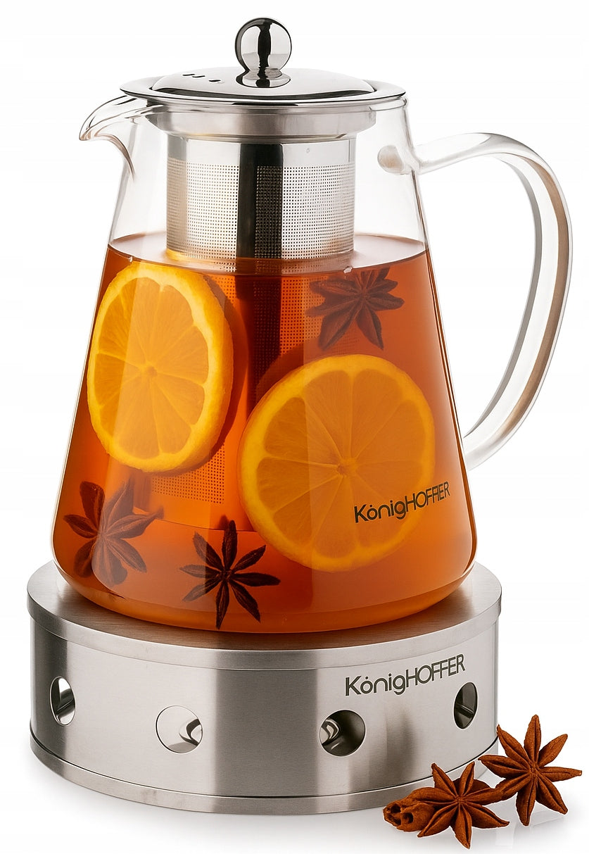 TEA POT INFUSER with Heater LARGE Konighoffer Tibi 1,3L