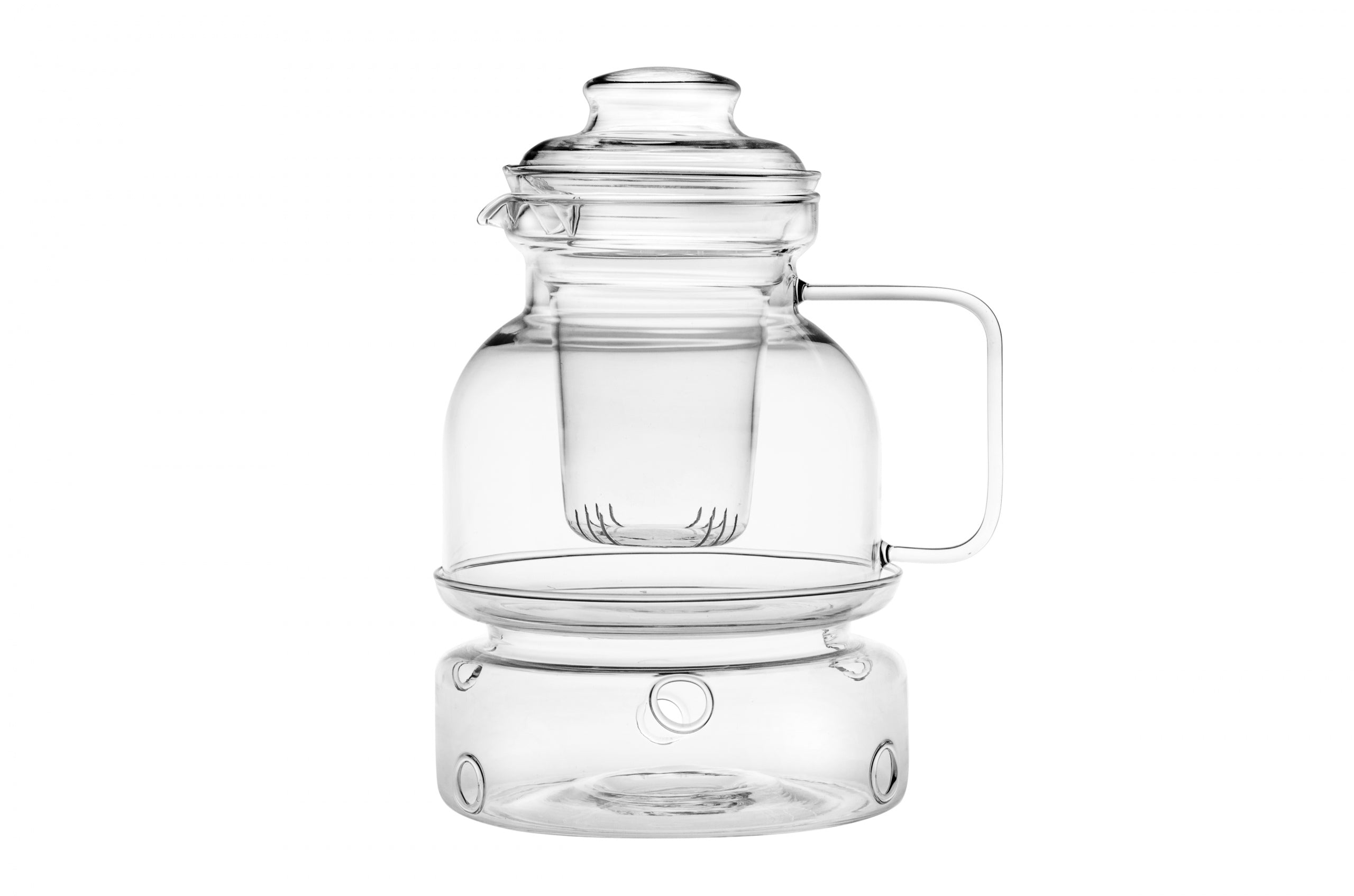 TEA POT WITH HEATER HEAT-RESISTANT GLASS INFUSER LARGE 1,5L Manufacturer code AKC599