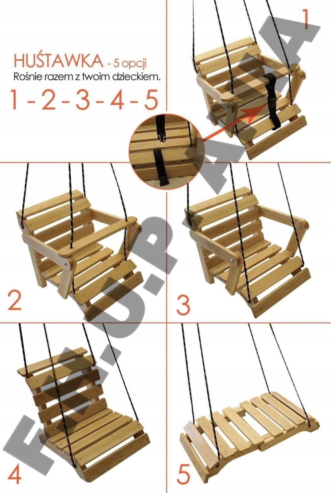 TEAK 5in1 Wood Swing with Wood Manufacturer code 11