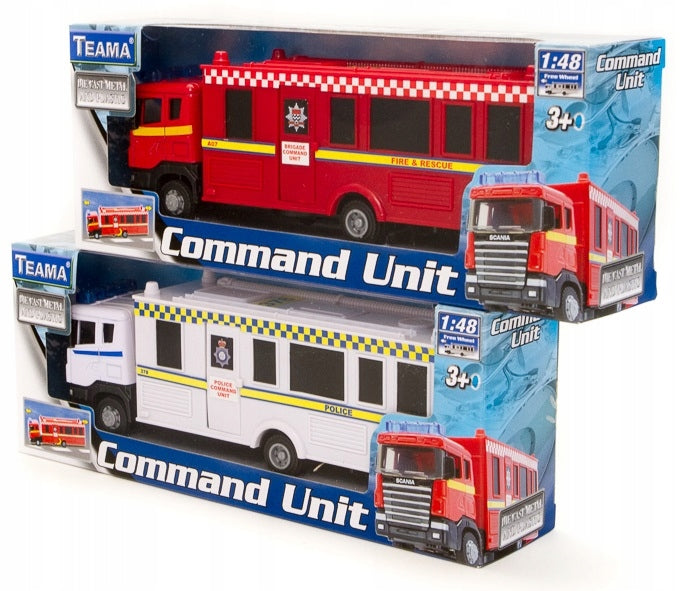 TEAM RESCUE VEHICLES POLICE 1:48 WHITE 60592 Brand Teama Toys