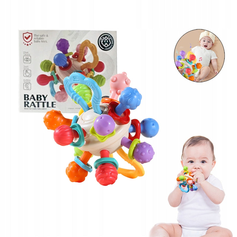 TEETHER Sensory Toy Montessori Anti-Stress RATTLE For Children Manufacturer code AU03251202-X