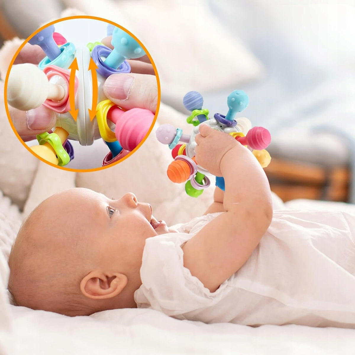 TEETHER Sensory Toy Montessori Anti-Stress Ratchet For Children Brand no brand