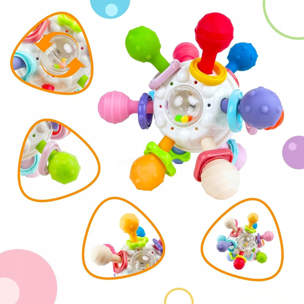 TEETHER Sensory Toy Montessori Anti-Stress Ratchet For Children Manufacturer code 90999