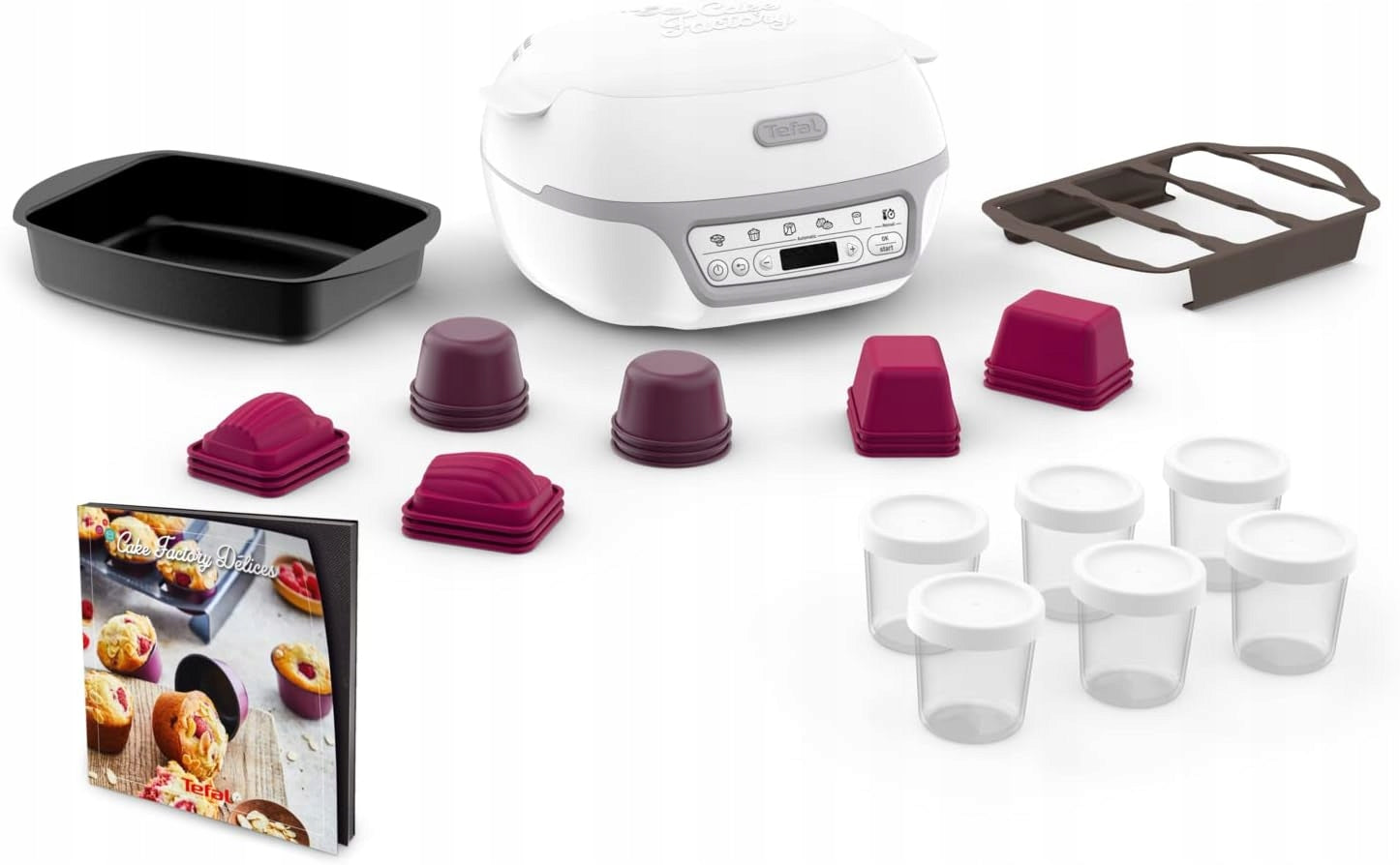 TEFAL KD812110 Cake baking machine 5 programs 1100W with additives