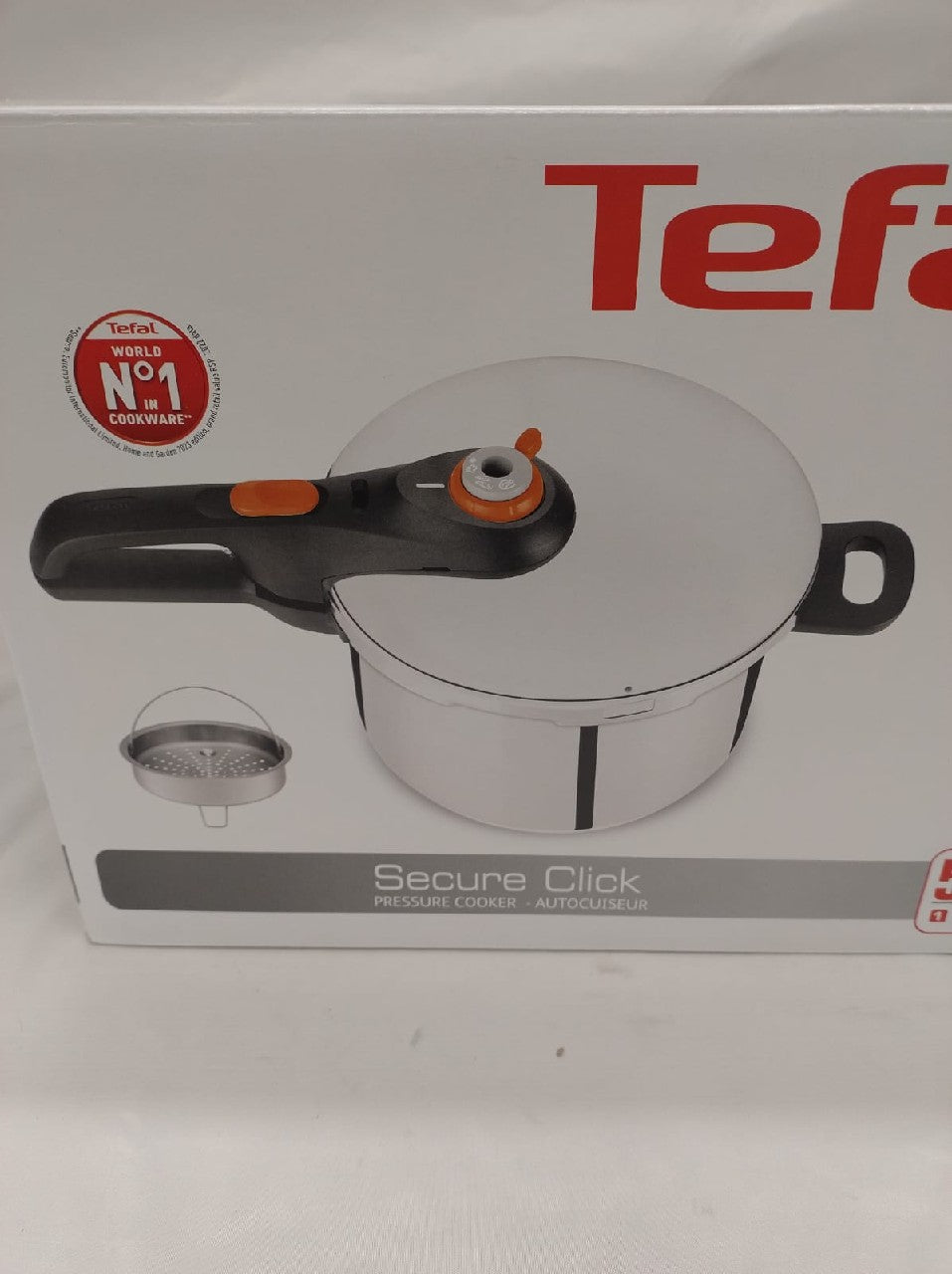 TEFAL SECURE CLICK PRESSURE COOKER 6L + STEAM BASKET INDUCTION Manufacturer code P2530756