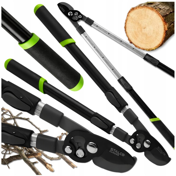 TELESCOPIC PRUNER GARDEN ANVIL SHEARS FOR BRANCHES ADJUSTABLE