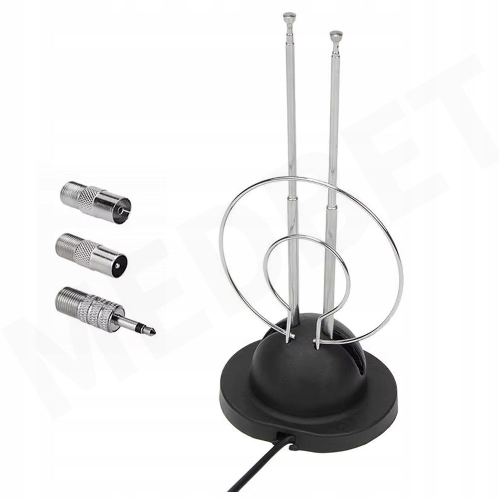TELESCOPIC RADIO ANTENNA FM HOME THEATER RADIO TOWER +4 DIFFERENT TIPS