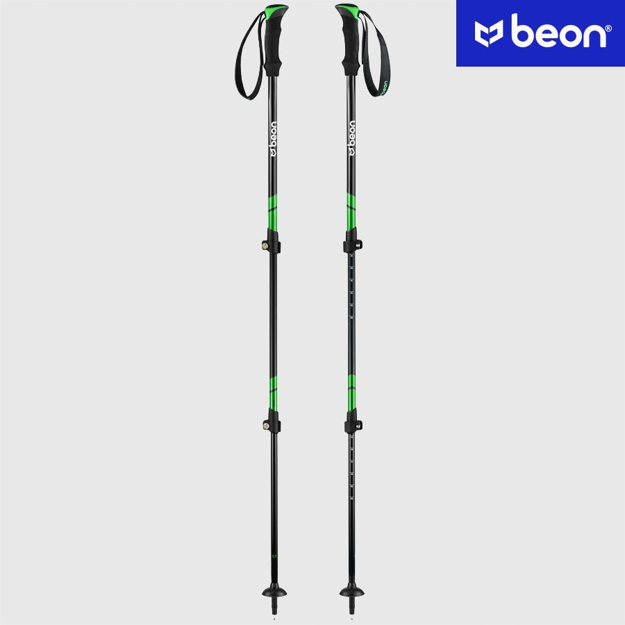 TELESCOPIC TREKKING POLES FOR NORDIC WALKING ADJUSTABLE IN THE MOUNTAINS BEON EAN (GTIN) 5904107773711