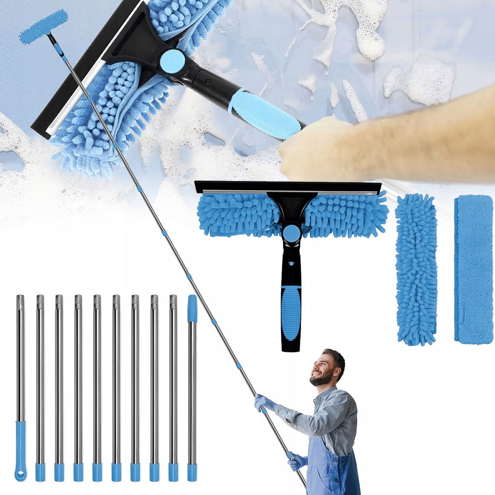 TELESCOPIC WINDOW WASHER 4,2M STREAK PULLER FOR WINDOWS LONG 2IN1 + OVERLAY Brand no brand
