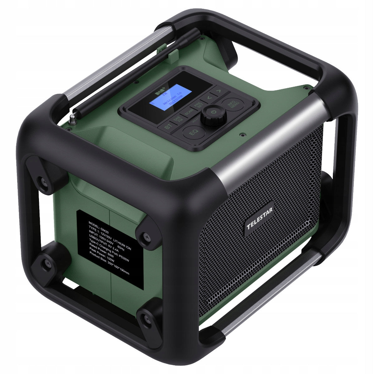 TELESTAR TOP OR 20 – CONSTRUCTION RADIO DAB+ FM BLUETOOTH 80W Brand Telestar