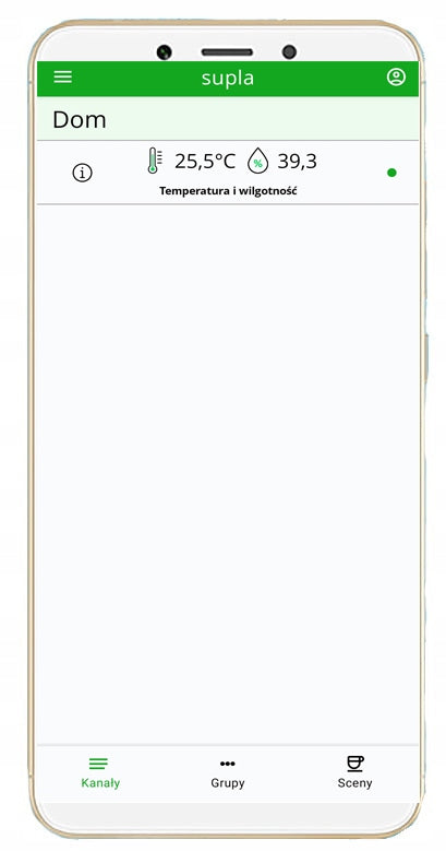 TEMPERATURE AND HUMIDITY SENSOR WiFi SUPLA Wemos D1 Mini + THS01 Packaging status original