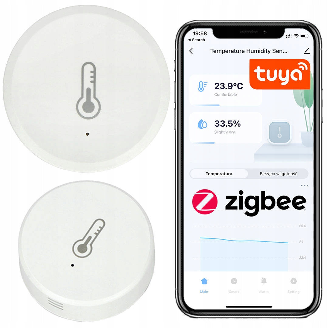 TEMPERATURE AND HUMIDITY sensor ZIGBEE TUYA MINI