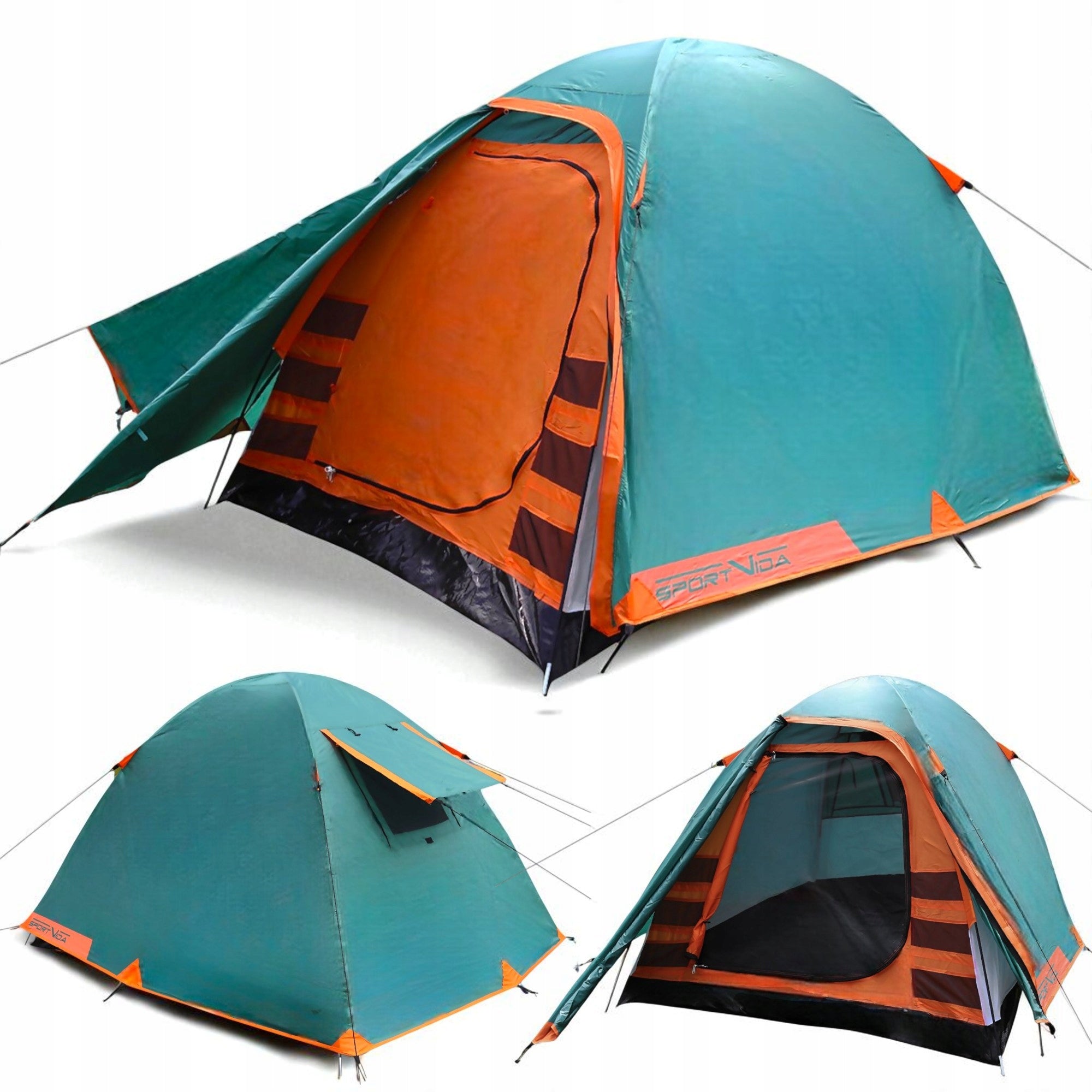 TENT 2 PERSON CAMPING WATERPROOF 4000mm TROPICAL MOSQUITO NETS SPORTVIDA