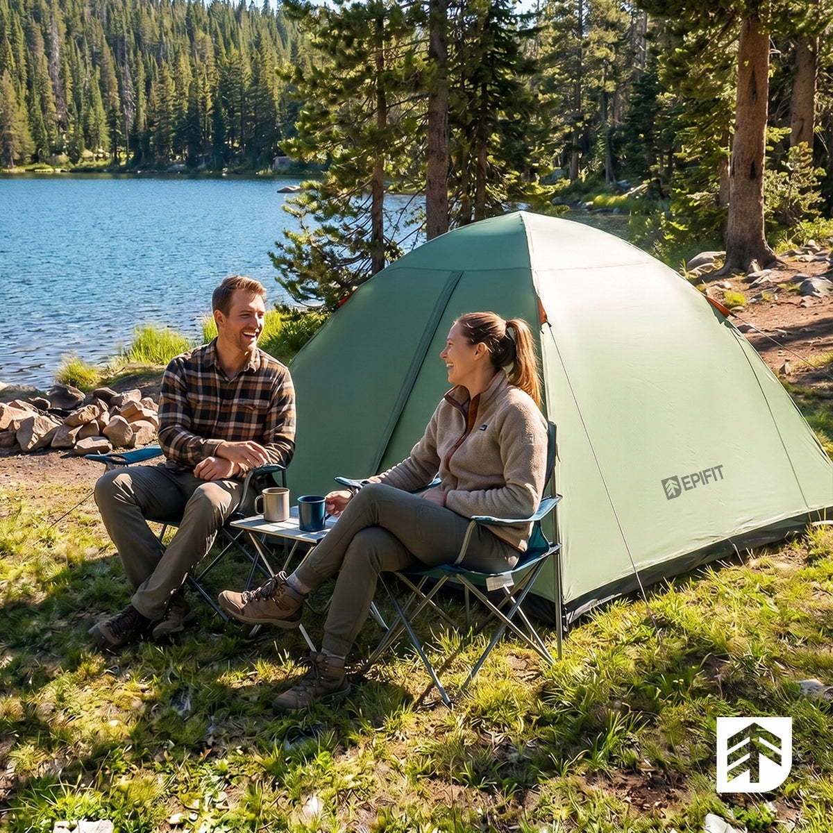 TENT 2 PERSON LIGHT WATERPROOF WITH CAMPING TROPICS 205x150x120 cm Manufacturer code 114812