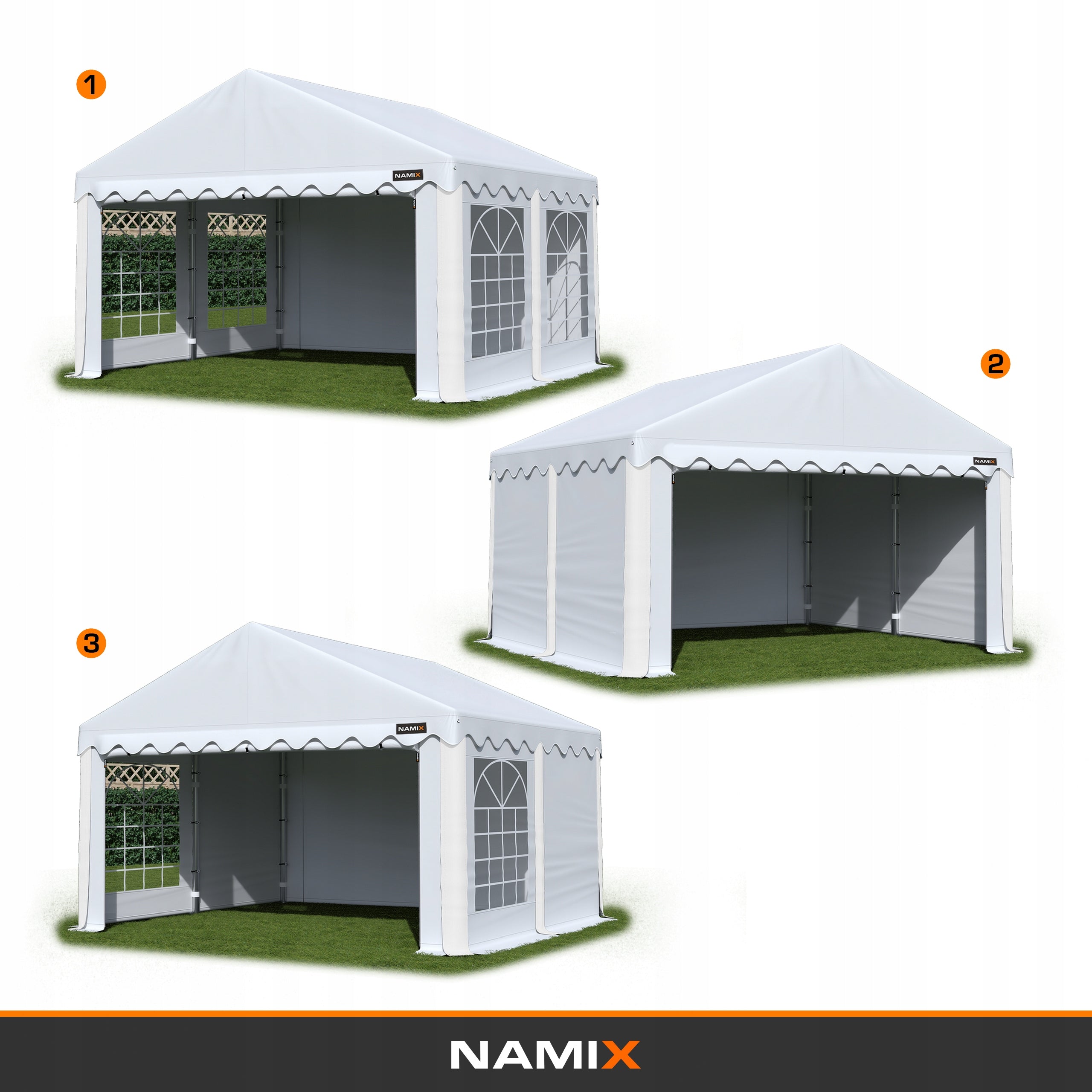 TENT COMFORT party garden VARIOUS COLORS Type tent