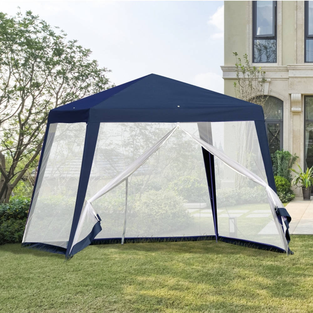 TENT GARDEN PAVILION 3x3m GAZEBO 4 WALLS SUN MOSQUITO NET Number of side walls 4 walls