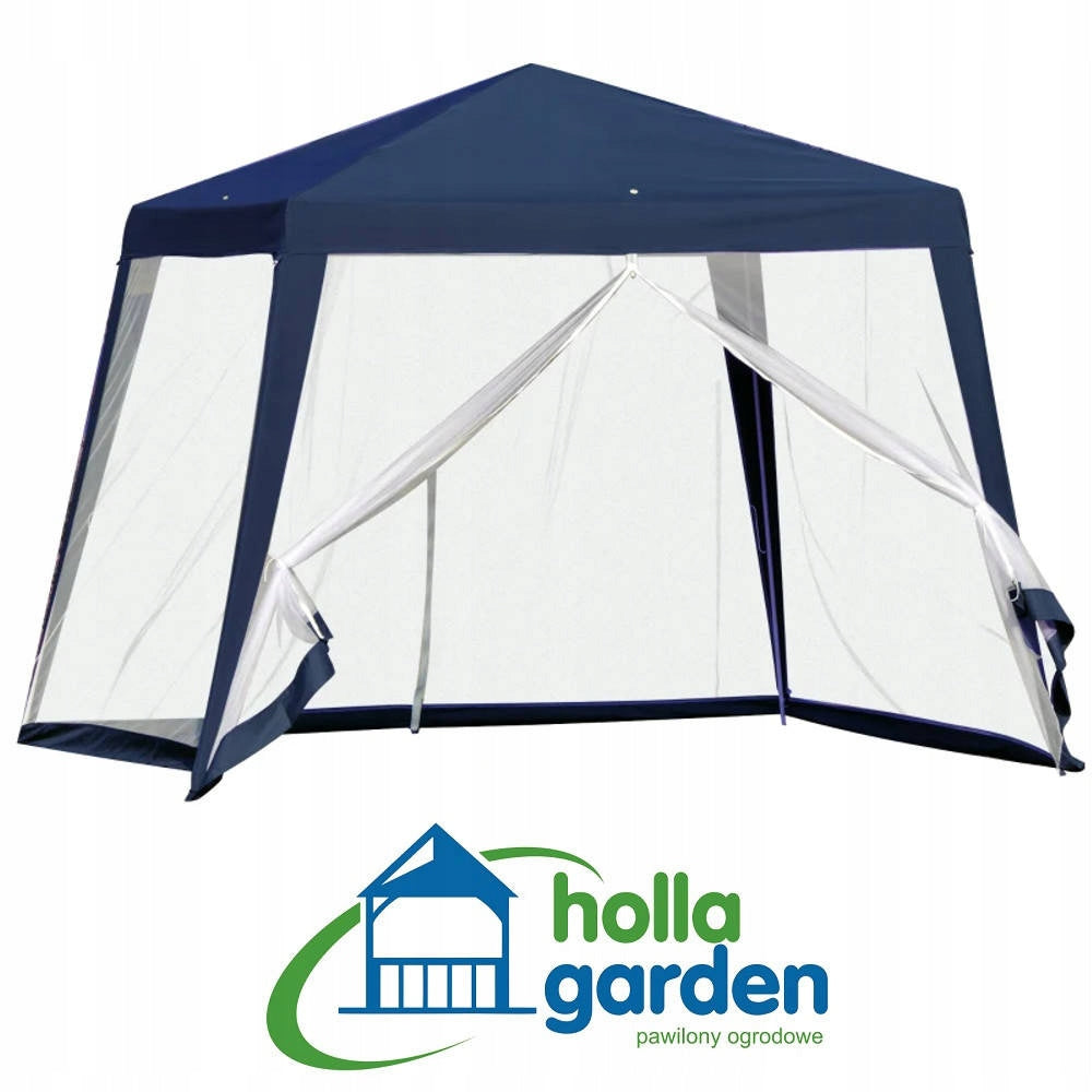 TENT GARDEN PAVILION 3x3m GAZEBO 4 WALLS SUN MOSQUITO NET Packaging status original