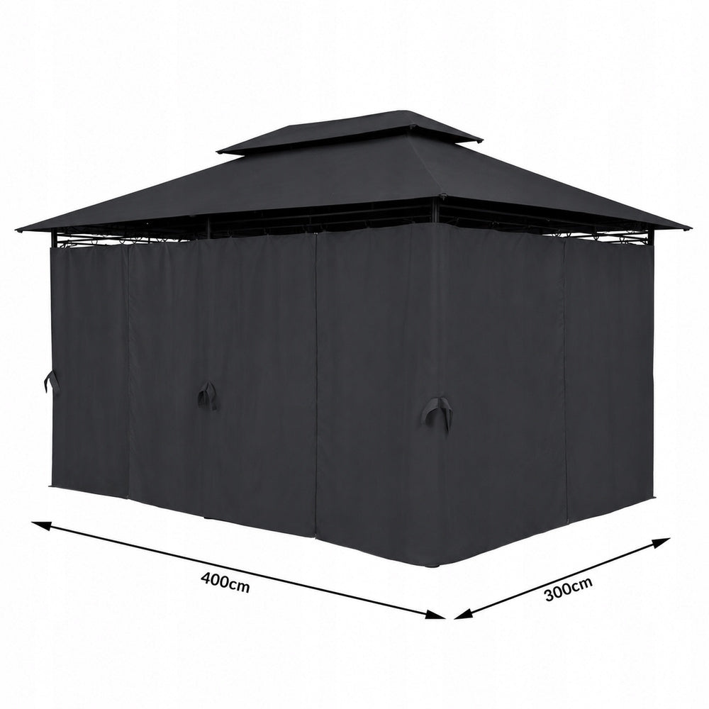 TENT PAVILION GARDEN GAZEBO 3x4 ANTHRACITE Packaging status original