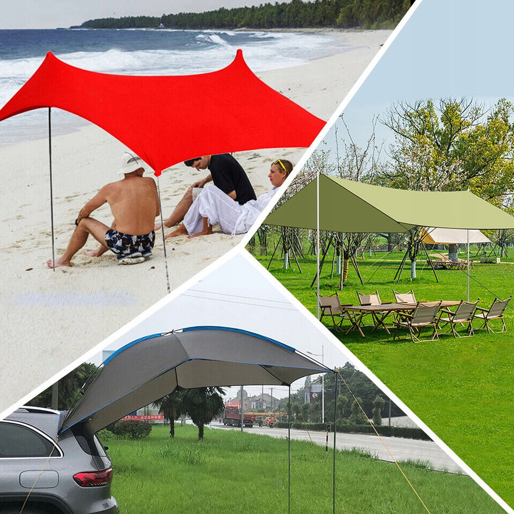 TENT RODS 2 PCS TELESCOPIC FRAME 30MM ALUMINUM FOR TARP AWNING Manufacturer code 786786786786