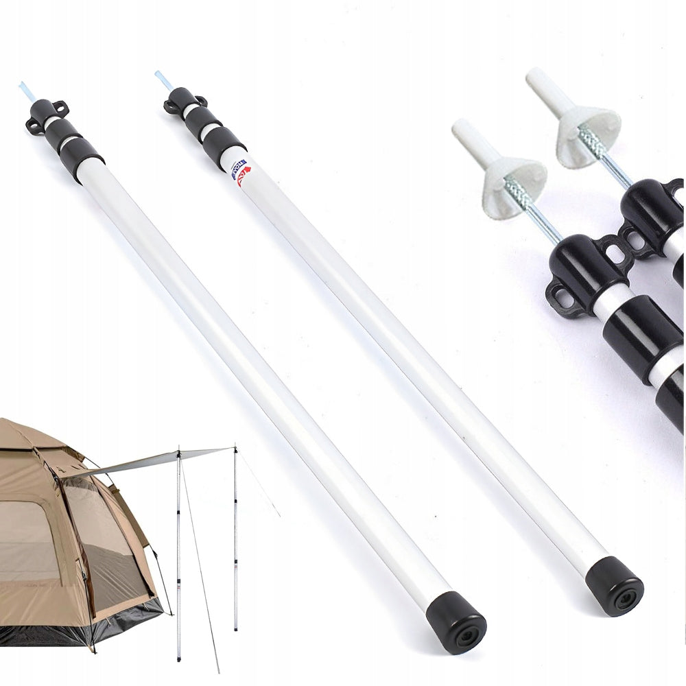 TENT RODS TENT HEADBANDS TELESCOPIC ALUMINUM FRAME 90-230CM 2X