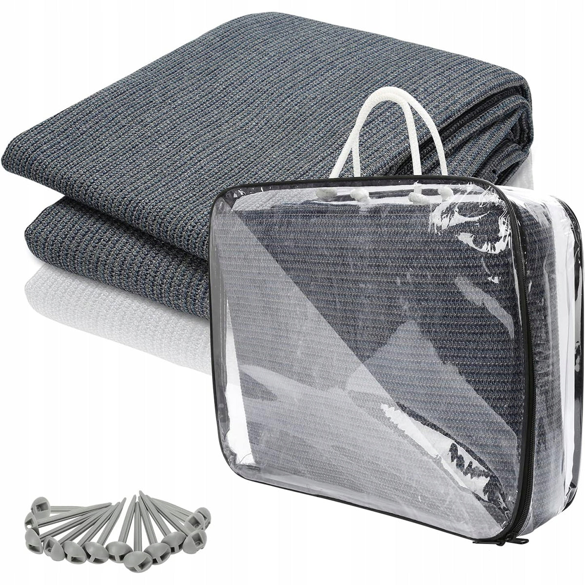 TENT RUG LARGE GARDEN CAMPING TARPAULIN 3x2,5M + BAG Packaging status original