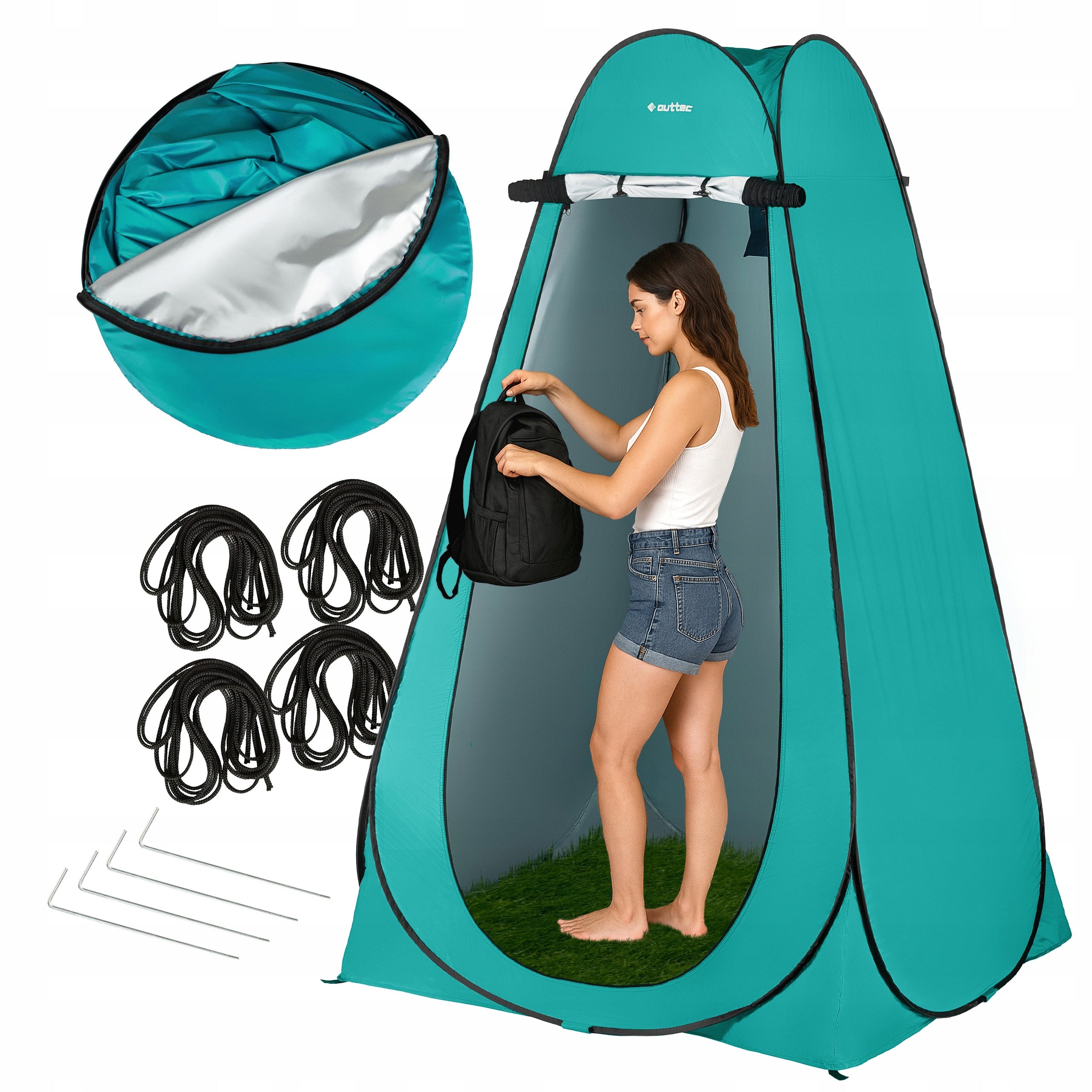 TENT TOILET SHOWER CHANGING ROOM COVER PORTABLE CAMPING OUTTEC