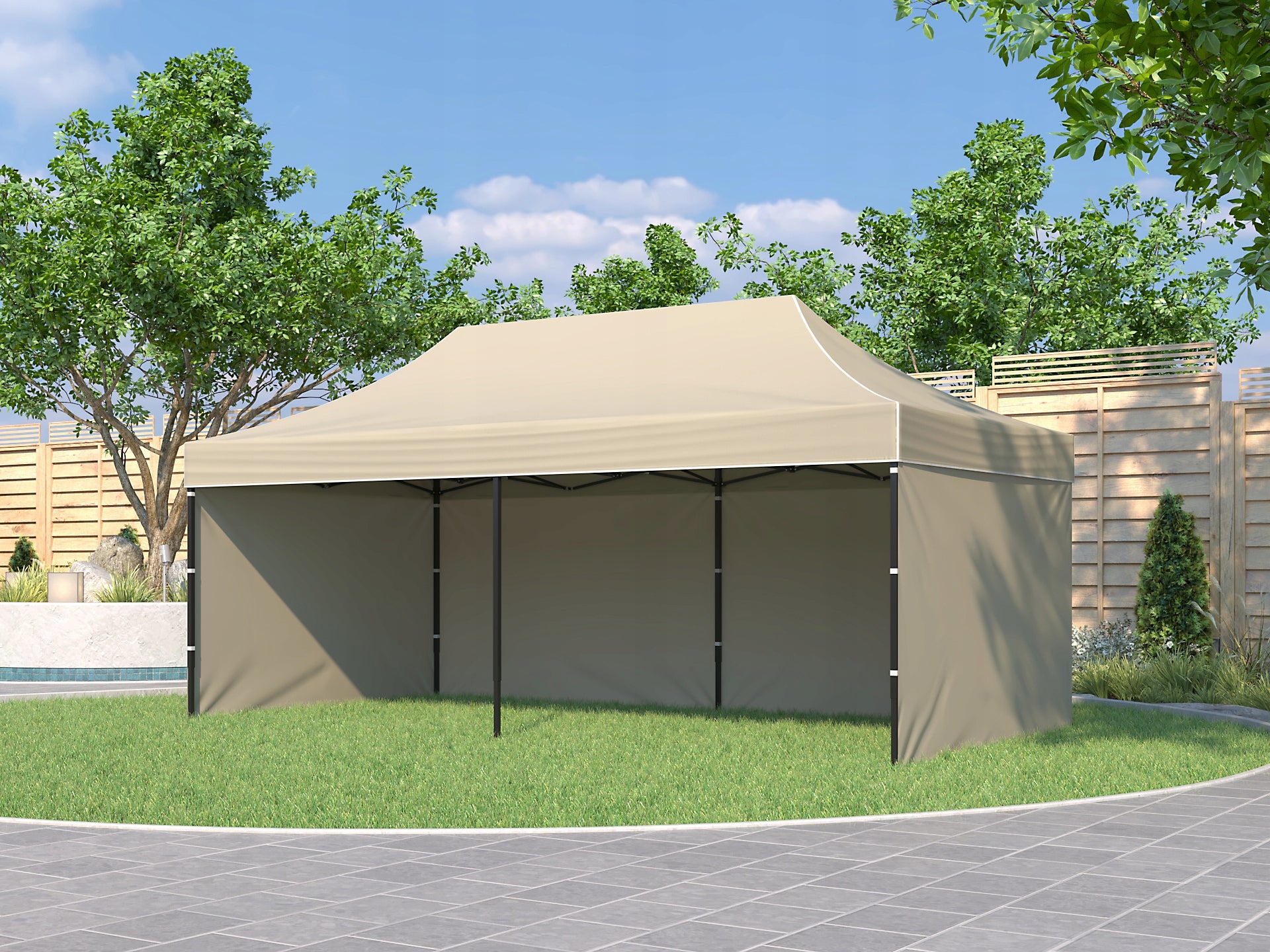 TENT express WEDDING PAVILION merchant PARTY 3x6 m Width 6 m