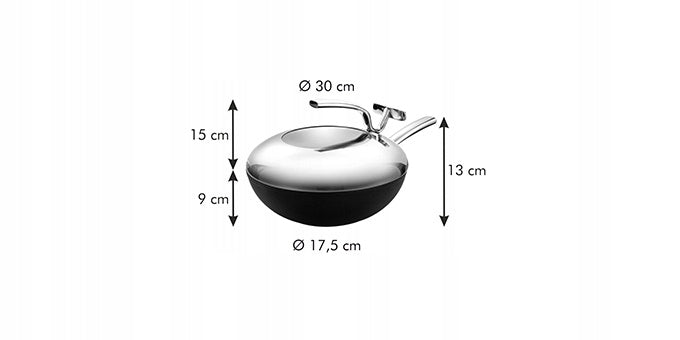 TESCOMA WOK PAN WITH OVEN LID, 30 cm Brand Tescoma