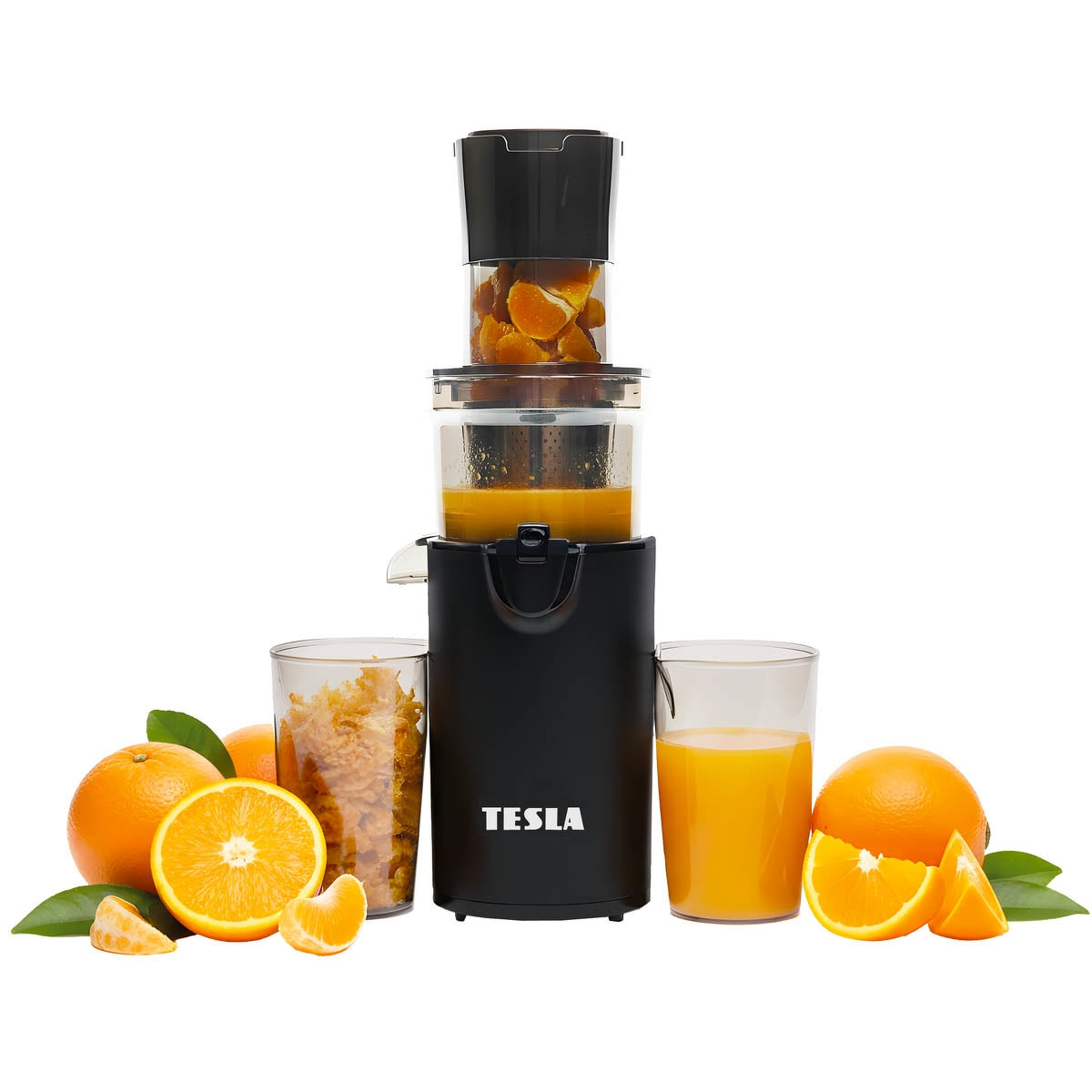 TESLA SlowJuicer SJ500 XL Juicer, quiet, BPA-free
