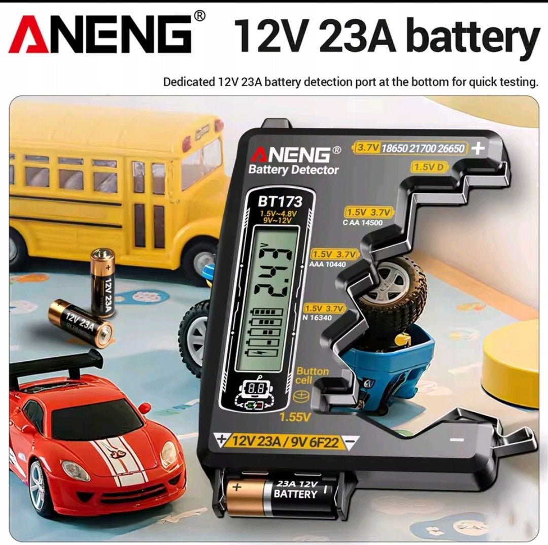 TESTER CYFROWY MIERNIK BATERII UNIWERSALNY WOLTOMIERZ LCD ANENG BT173 Manufacturer code PPA2DDA