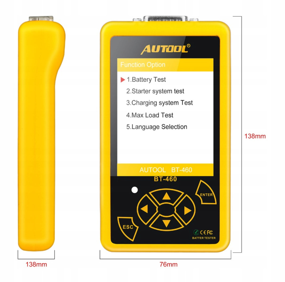 TESTER FOR BATTERIES 12V24V AUTOOL BT460 Brand Autool