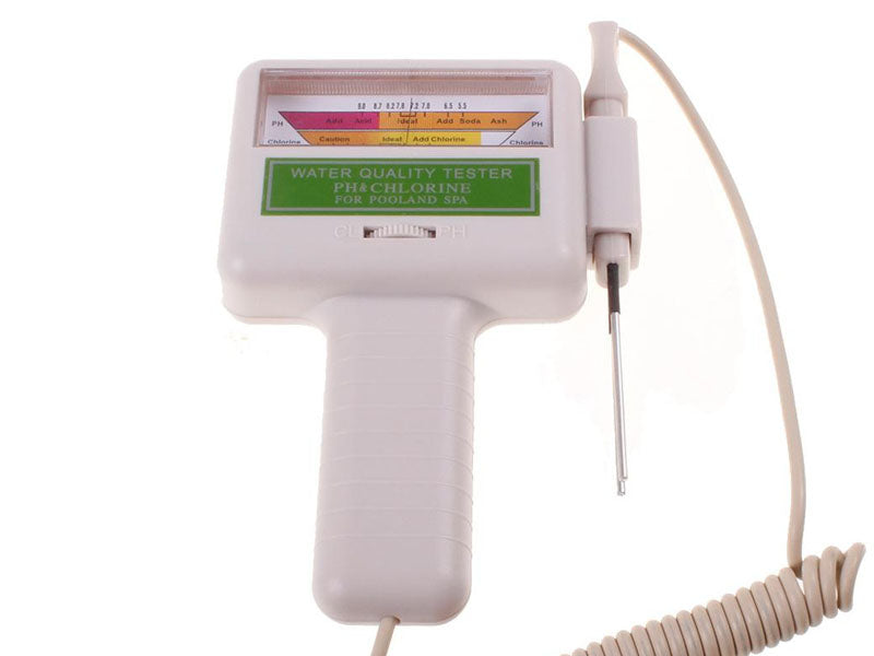 TESTER WATER METER POOL Jaccuzi CL2 PH CHLORINE PH-METER QUALITY TESTER