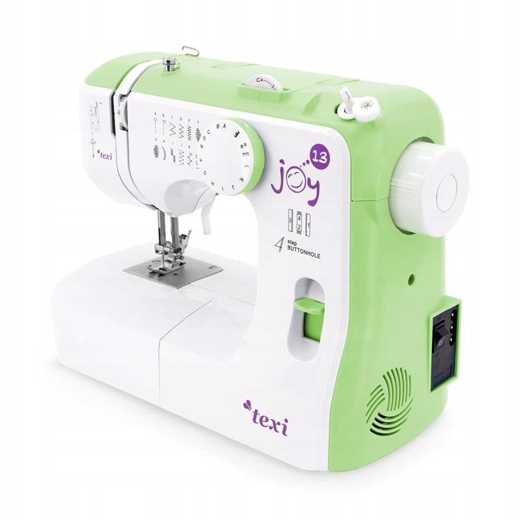 TEXI JOY 13 GREEN Automatic multi-purpose sewing machine Dominant color white