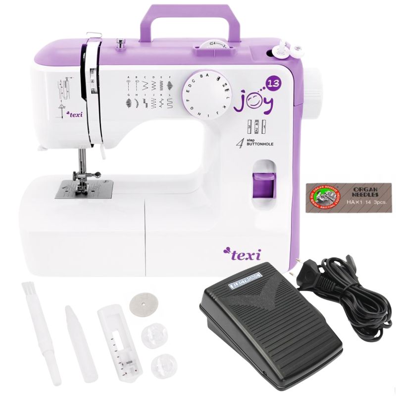 TEXI JOY 13 Purple Home Sewing Machine 13 Stitches
