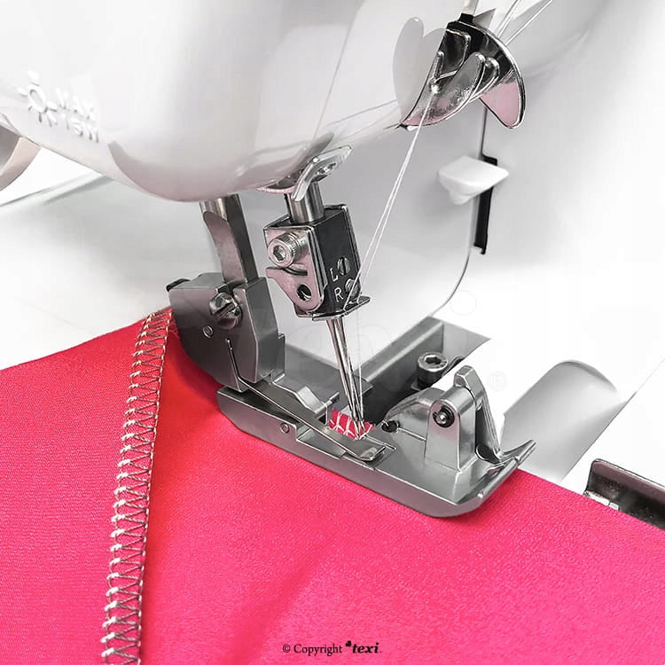 TEXI JOYLOCK 2/4 4-thread home overlock with mere Dominant color white