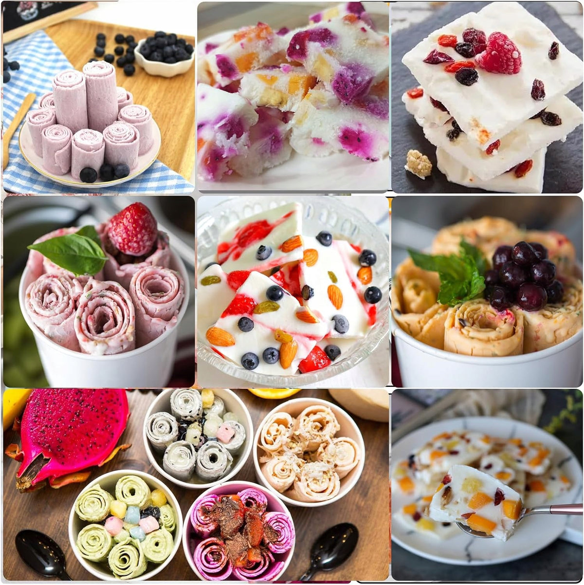 THAI ICE CREAM MACHINE ICE CREAM PLATE FOR FREEZING HOMEMADE THAI ICE CREAM Brand no brand