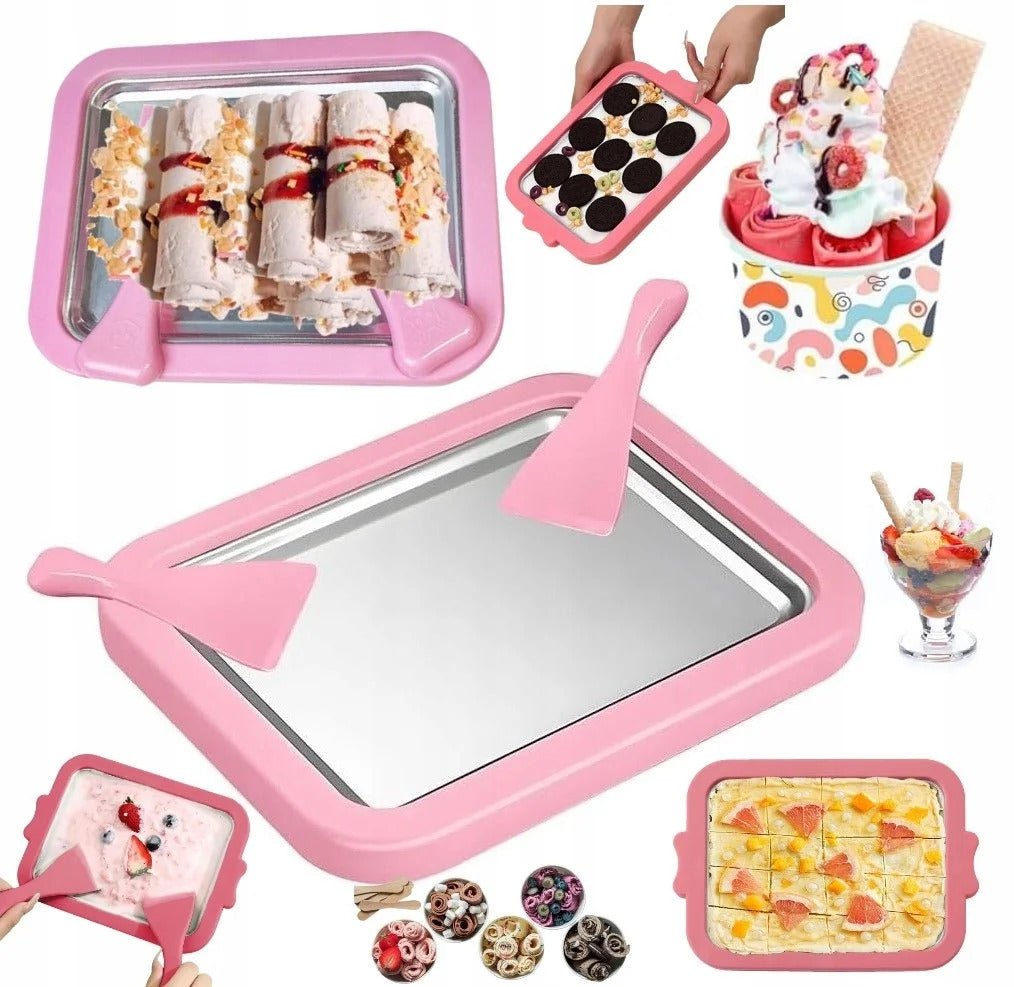 THAI ICE CREAM MAKER WITH SCRAPER