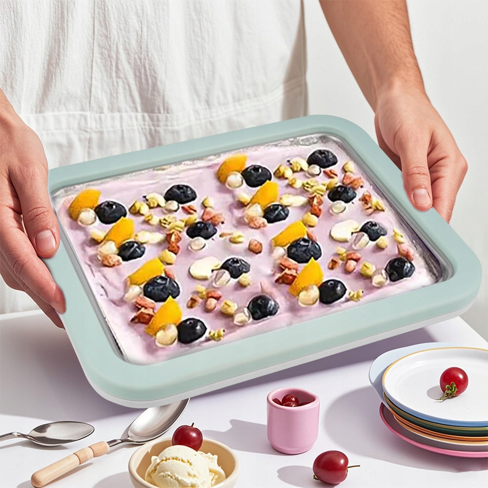 THAI ICE CREAM MAKING MACHINE ICE CREAM PLATE THAI INSTANT ICE CREAM Packaging status original