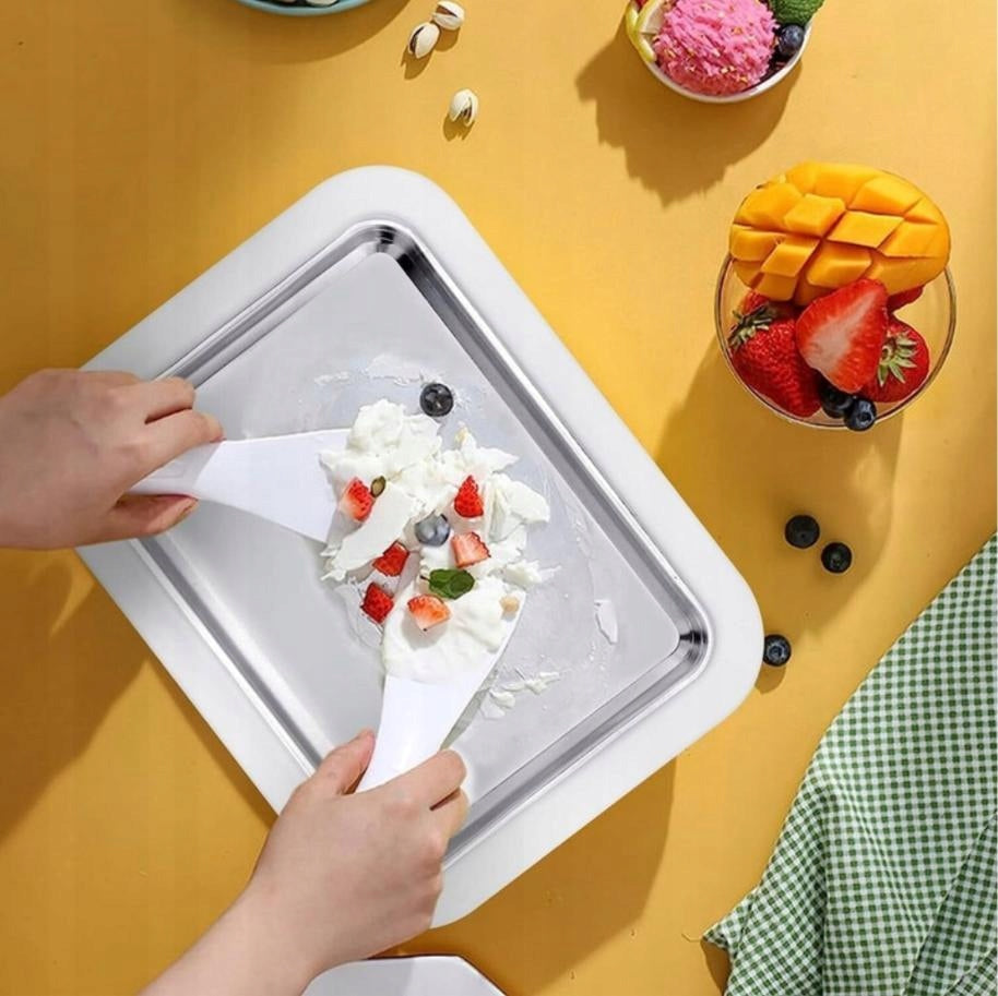 THAI ROLLED ICE CREAM MACHINE - ICE CREAM MAKER Brand no brand
