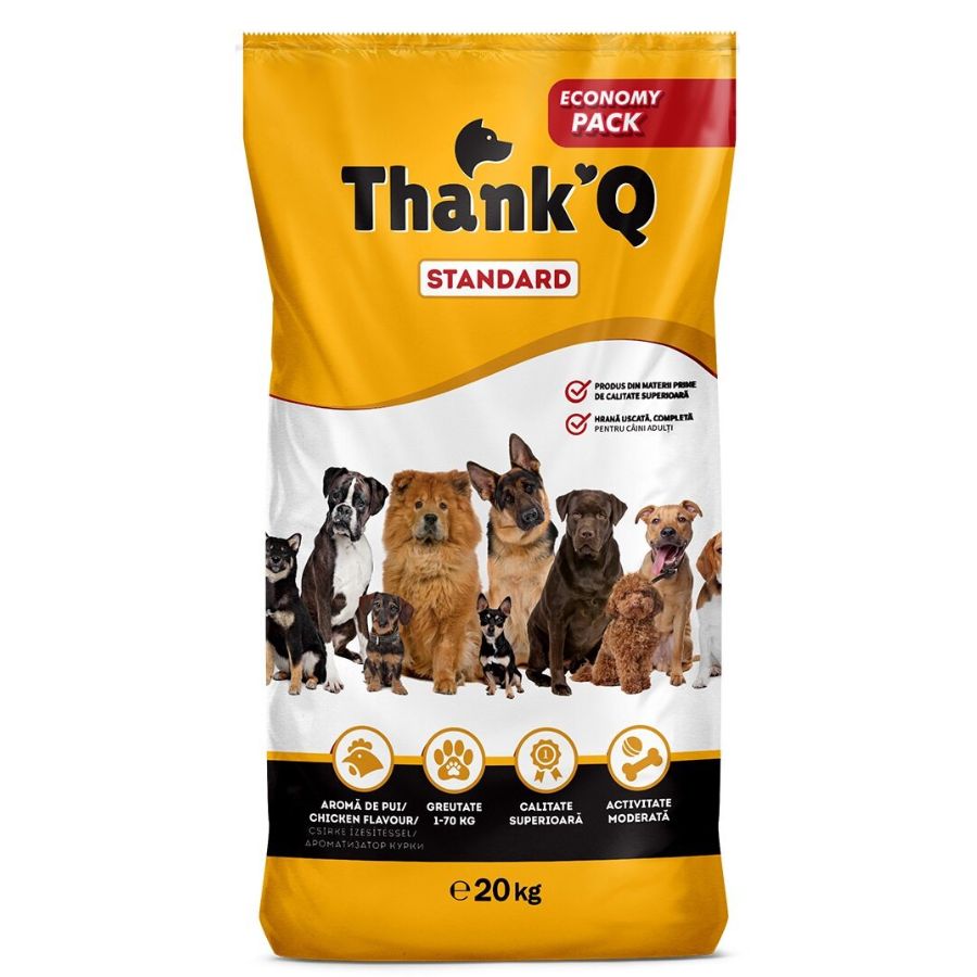 THANK'Q Standard Chicken Flavoured Dry Dog Food with Vitamins 20kg EAN (GTIN) 5941878203573