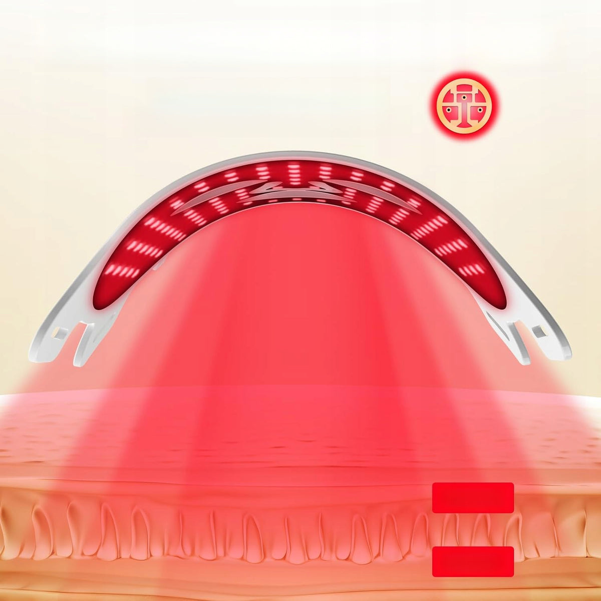 THERAPEUTIC MASK TIUUBT RED LED PHOTON LIGHT WIRELESS Manufacturer code MASKA TERAPEUTYCZNA TIUUBT CZERWONE ŚWIATŁO L